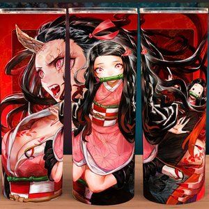 Demon Slayer Kimetsu No Yaiba Nezuko Red Anime Cup Mug Tumbler
